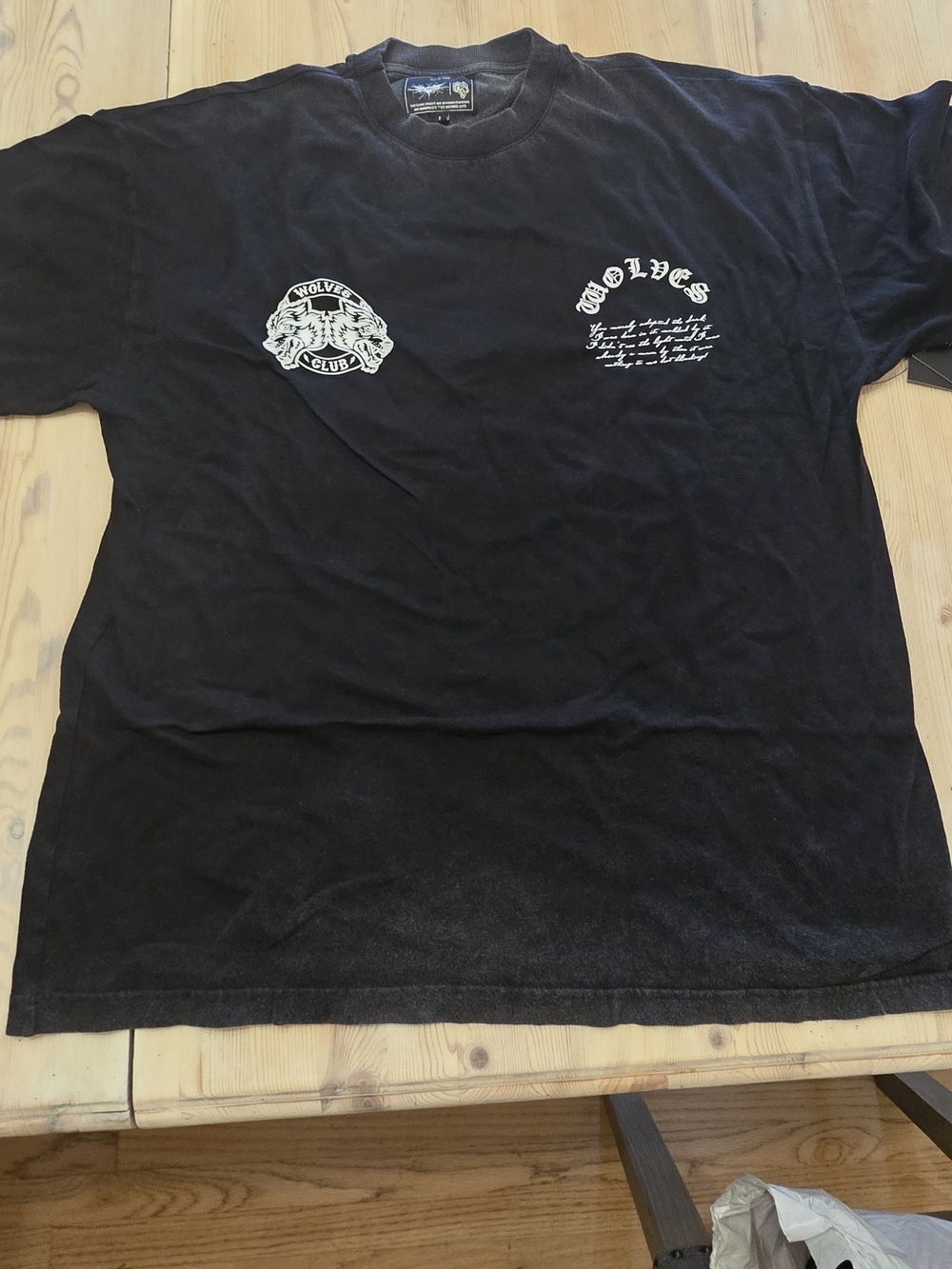 Darc Sport Dark Night Rises Born In It V2 Premium Tee Vintage Black LARGE NWT - Picture 2 of 4